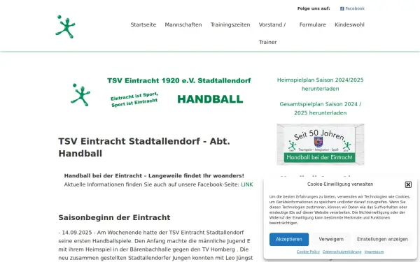 handball.eintracht-stadtallendorf.de