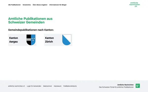 www.amtliche-nachrichten.ch