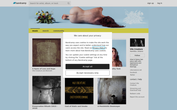 vilecreature.bandcamp.com