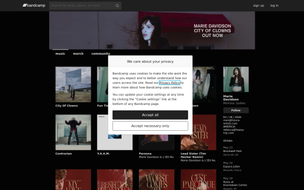 mariedavidson.bandcamp.com