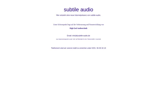 www.subtile-audio.de