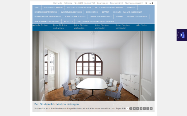 www.medizinplatzklage.de