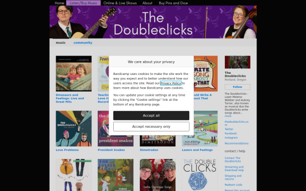 thedoubleclicks.bandcamp.com