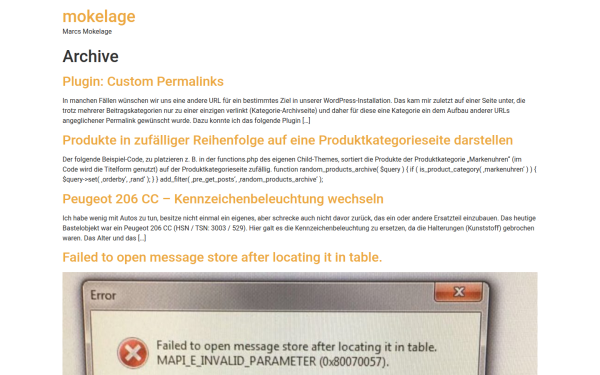 www.mokelage.de