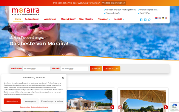 www.moraira-ferienwohnungen.de