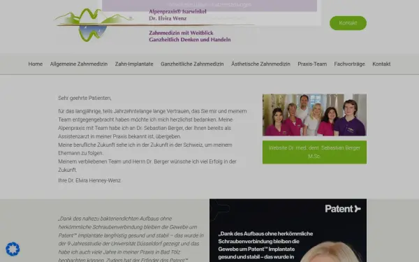 www.zahnheilkunde-wenz.de