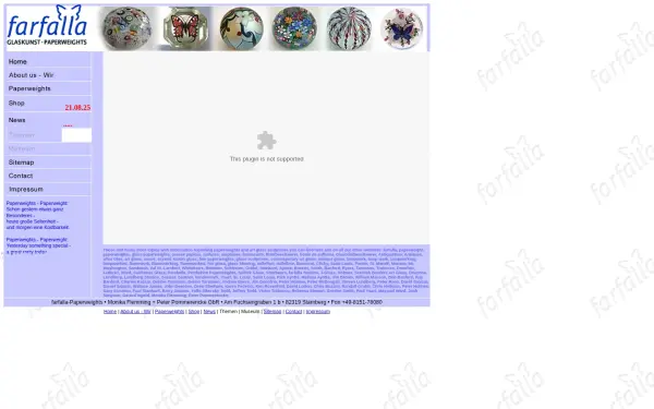 www.farfalla-paperweight.de