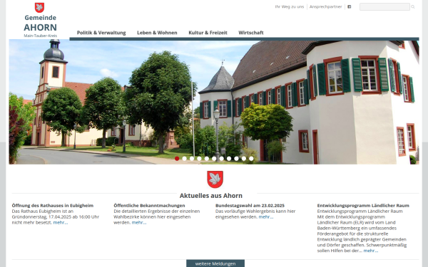 www.gemeindeahorn.de