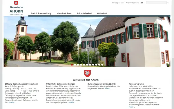 www.gemeindeahorn.de