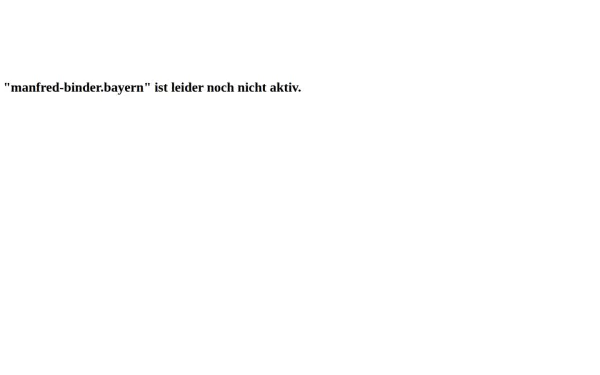 manfredbinder.de