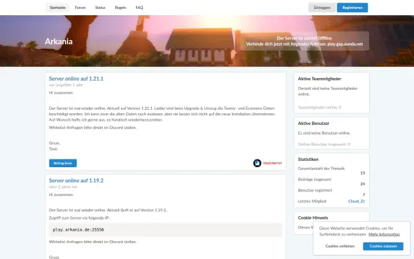 www.arkania.de