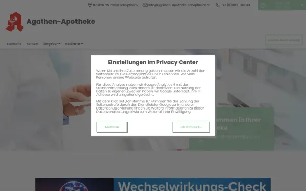 www.agathen-apotheke-schopfheim-app.de