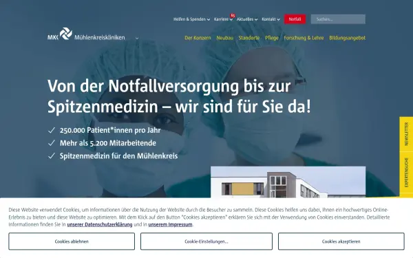 www.muehlenkreiskliniken.de