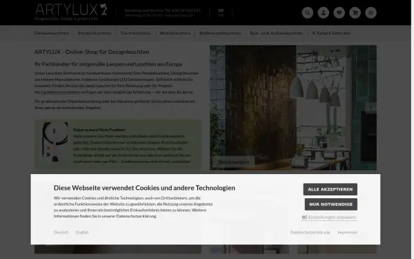 www.artylux.de