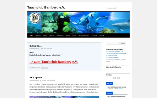 tauchplatz-bamberg.de