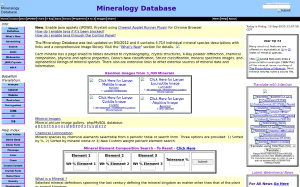 webmineral.com