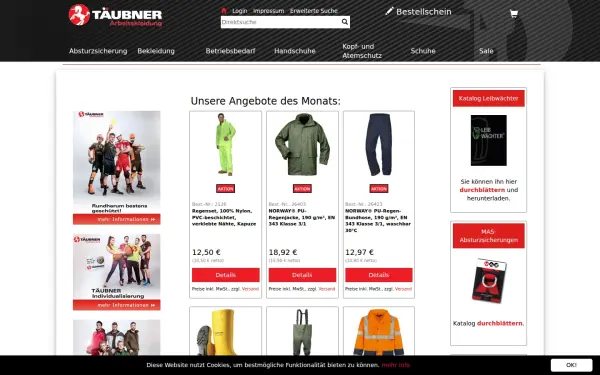 www.taeubner-arbeitskleidung.de