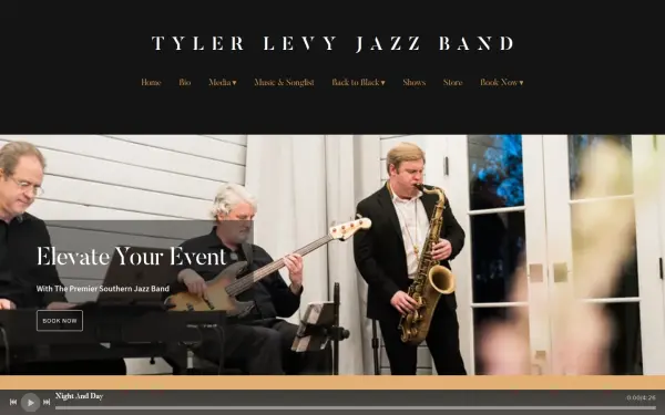 tylerlevyjazzband.com