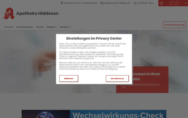 www.apotheke-hiddesen-app.de