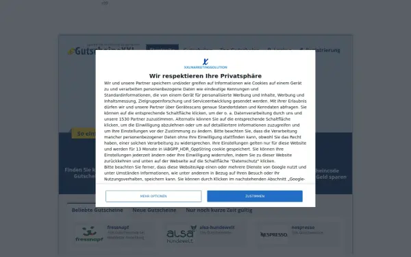 www.gutscheinexxl.de