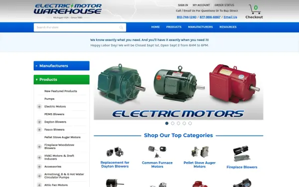 electricmotorwarehouse.com