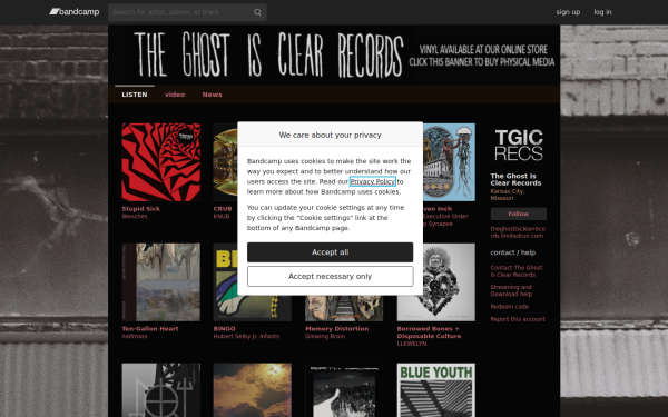 theghostisclearrecords.bandcamp.com