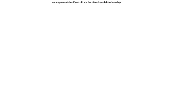 www.agentur-kirchhoff.de