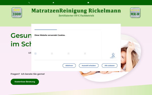 matratzenreinigung-rickelmann.de