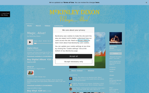 mckinleydixon.bandcamp.com