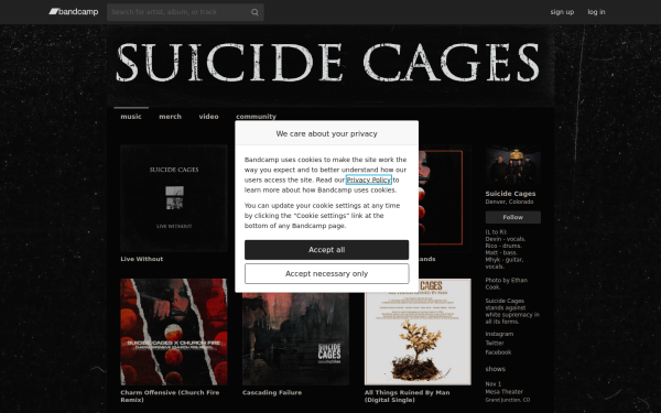 suicidecages.bandcamp.com