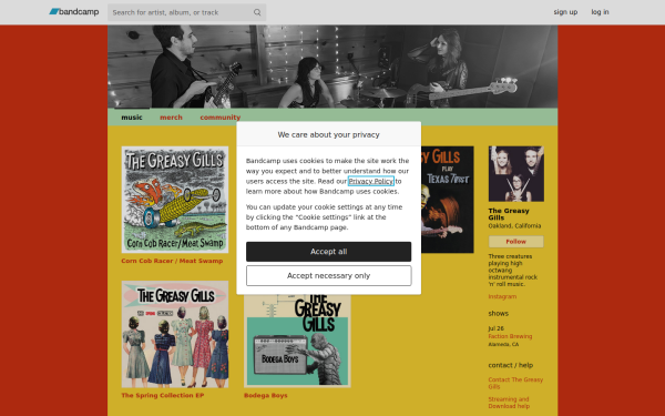 thegreasygills.bandcamp.com