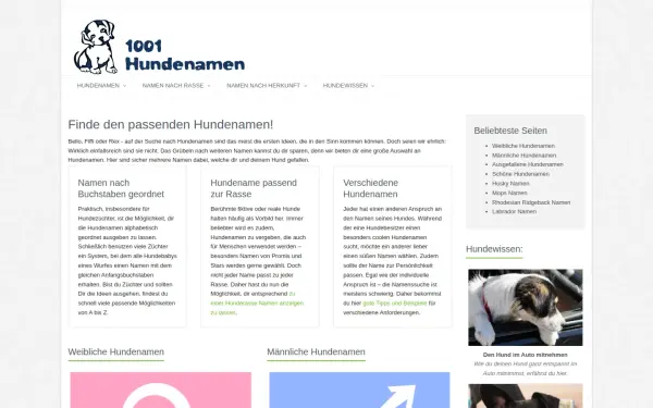 www.1001-hundenamen.de