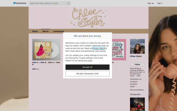 chloestyler.bandcamp.com