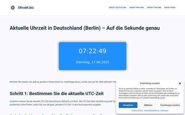 uhrzeit.biz