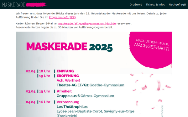 maskerade.de