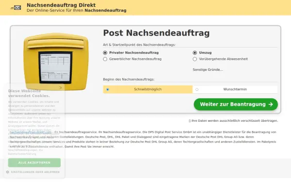 nachsendeauftrag-direkt.com