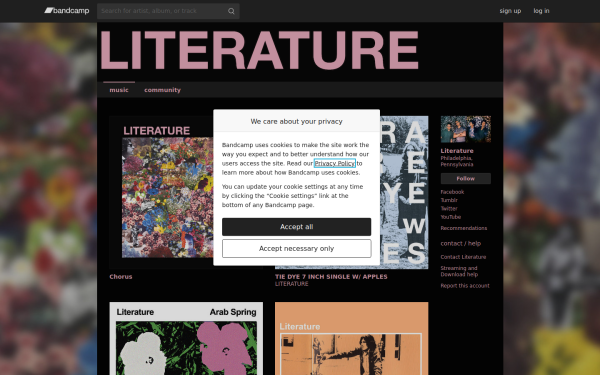 literature.bandcamp.com