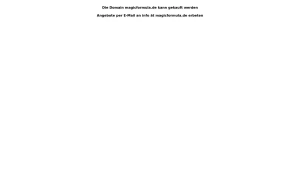 magicformula.de