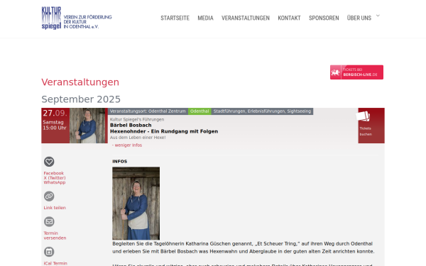 www.kulturspiegelodenthal.de