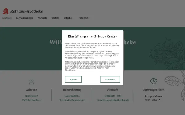 www.dierathausapotheke-app.de