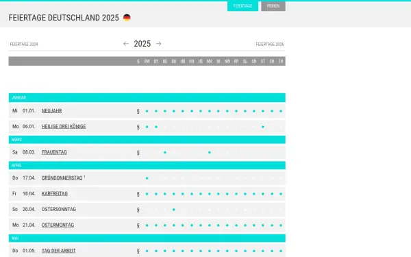 www.feiertage-deutschland.de