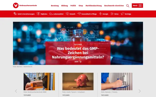 www.verbraucherzentrale.de
