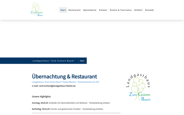 www.landgasthaus-gruener-baum-flieden.de