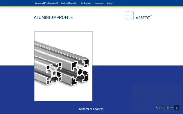 aluminiumstrebenprofil.de