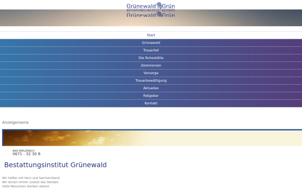 gruenewald-bestattungen.de