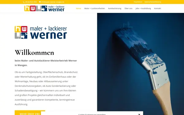www.maler-werner-wangen.de