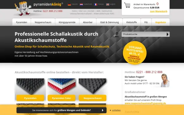 www.akustik-pyramiden-schaumstoff.de