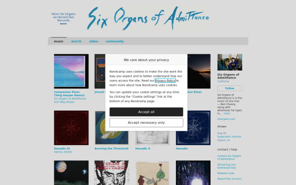 sixorgansofadmittance.bandcamp.com