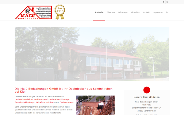 www.maluedach.de