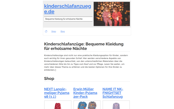 www.kinderschlafanzuege.de